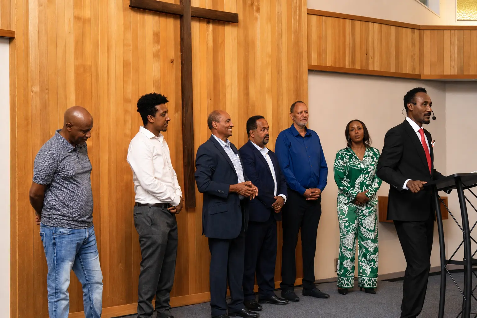 The elders of Shalom Ethiopian Evangelical Church
